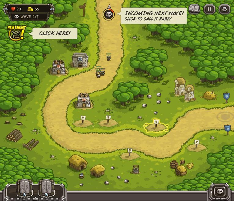 Kingdom Rush играть на весь экран